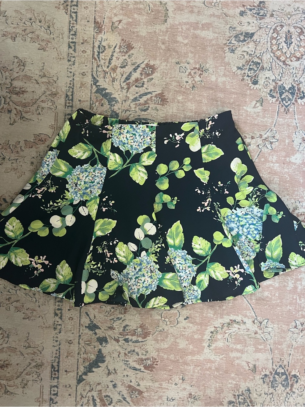 LC Lauren Conrad Floral A Line Skirt